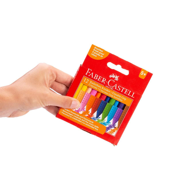 Kredki woskowe Faber Castell Grip Jumbo trójkątne 12 kolorów