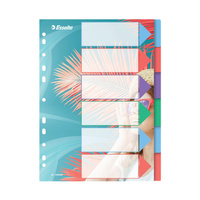 Przekładki do segregatora A4 PP 1-6 Esselte Colour'Breeze