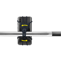 Uchwyt rowerowy do telefonu 10-15 cm obrotowy czarny Dunlop