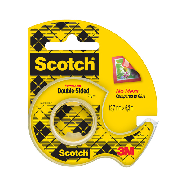 Taśma dwustronna przezroczysta Scotch 12mm x 6,3m
