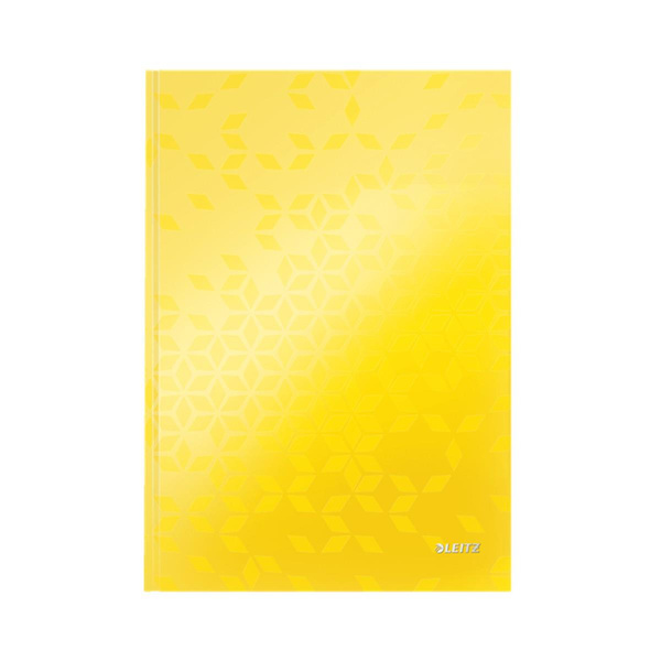 Brulion A4 80 kartek w kratkę Leitz Wow żółty