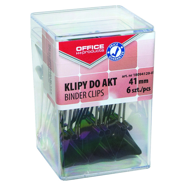 Klipy do dokumentów 41mm Office Products a`6