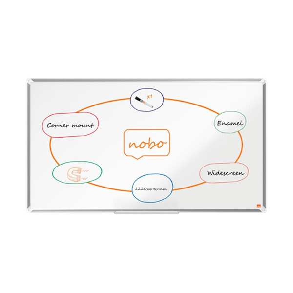 Tablica magnetyczna ceramiczna 55" 122x69cm Nobo Premium Plus