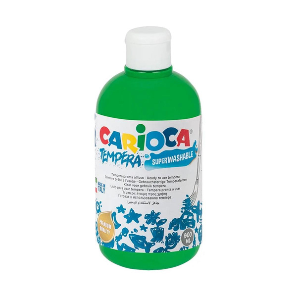 Farba tempera zielona 500ml Carioca