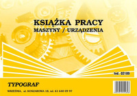 Książka pracy maszyny / urządzenia A4