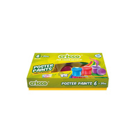 Farby plakatowe 6 kolorów 20ml Cricco