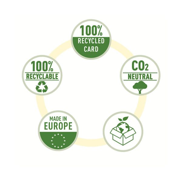 Teczka z przegródkami A4 czarna 6 przegród Leitz Recycle