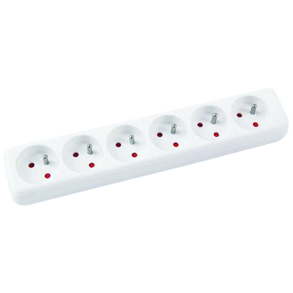 Przedłużacz Office Products 6 gniazd 1,5m z uziemieniem