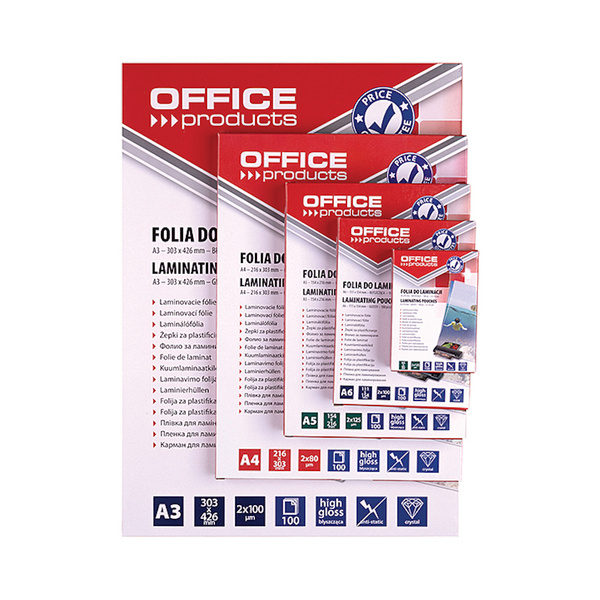 Folia do laminowania A5 125 mic Office Products