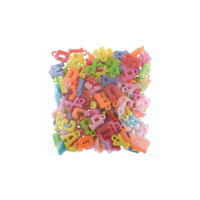 Koraliki plastikowe z literkamim 40g Aliga