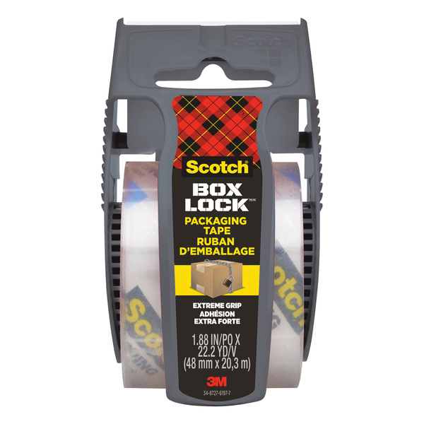 Taśma pakowa z podajnikiem Scotch Box Lock 48mm x 20.3m transparentna