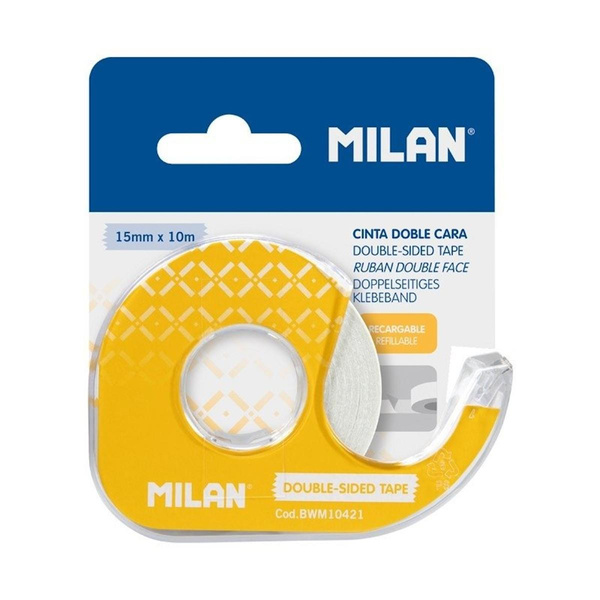 Taśma dwustronna z dyspenserem Milan 15x10m