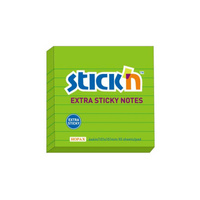 Karteczki samoprzylepne Stick`n 101x101 extra sticky neonowy zielony