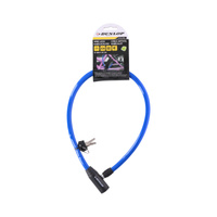 Zapięcie antykradzieżowe na linkę do roweru niebieskie Dunlop
