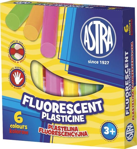 Plastelina Astra 6 kolorów fluorescencyjnych