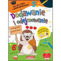 Kolorowanka z naklejkami Dodawanie i odejmowanie Martel