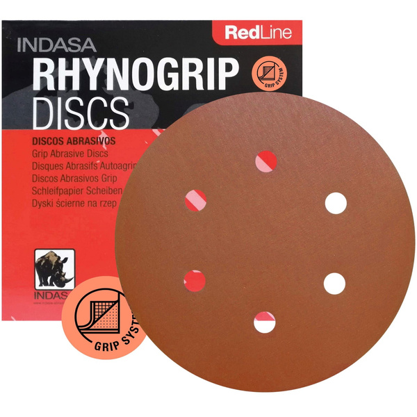 Dysk ścierny 150mm 120g Rhynogrip Red Line