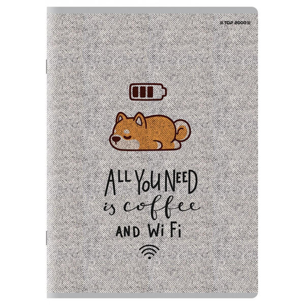 Zeszyt A5 w kratkę z marginesem 80 kartek Megamix Top 2000