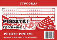 Polecenie przelewu wpłata gotówkowa 2 odcinkowe Podatki A6