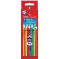 Kredki ołówkowe Faber Castell 6 kolorów Jumbo Grip