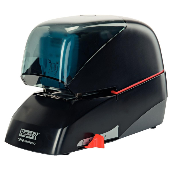 Zszywacz elektryczny biurowy Rapid Supreme 5080e (80 kartek) czarny