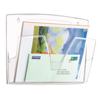 Zestaw trzech półek Cep mocowany na ścianie dymny