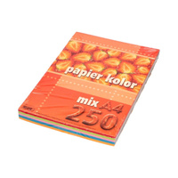 Papier ksero Kreska A4 80g mix 5 kolorów 250 arkuszy