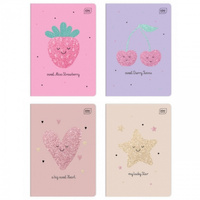 Zeszyt A5 w trzylinię kolorową 16 kartek Glitter