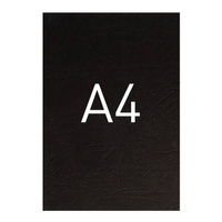 Okładki do bindowania Opus A4 skóropodobne - 100 sztuk czarny