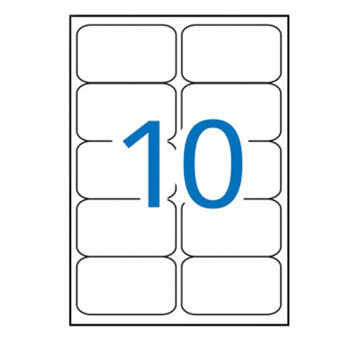 Etykiety samoprzylepne Multi 3 uniwersalne białe 99.1x57mm