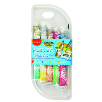 Farby plakatowe w tubkach 10 kolorów 10ml Keyroad