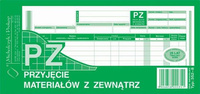 PZ Przyjęcie materiałów z zewnątrz 1/3 A4 wielokopia