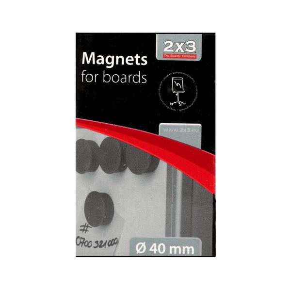 Magnesy 2x3 średnica 40mm mix kolorów