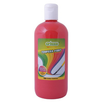 Farba tempera czerwona 500ml Cricco