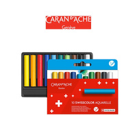 Kredki akwarelowe woskowe Caran d`Ache Swisscolor 10 kolorów