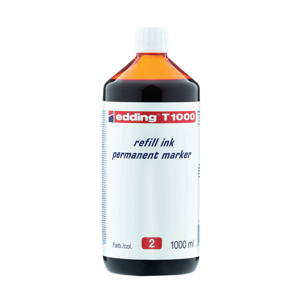 Tusz do uzupełniania markerów permanentnych e-T1000 Edding czerwony