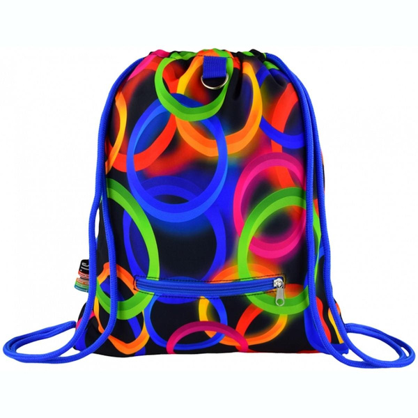 Plecak na sznurkach Stright SO11 Neon Circles