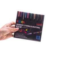 Zestaw markerów metalicznych Posca PC-5M 8 kolorów