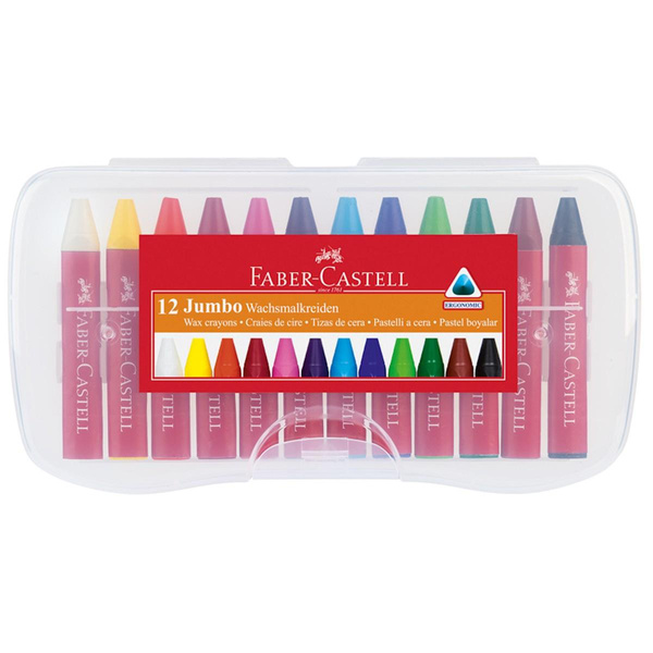 Kredki świecowe Faber Castell Jumbo 12 kolorów