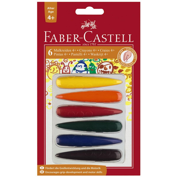 Kredki świecowe Faber Castell 6 kolorów