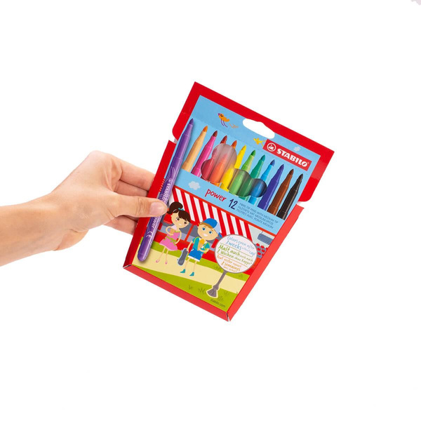 Pisaki Stabilo Power 12 kolorów