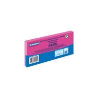 Karteczki samoprzylepne 38x51mm Donau neonowy różowy neonowy