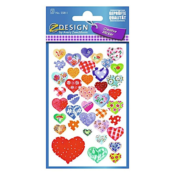 Naklejki dla dzieci Zweckform Kids Serduszka