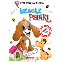 Kolorowanka z naklejkami Wesołe psiaki Martel