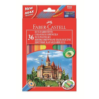 Kredki ołówkowe Faber Castell 36 kolorów z temperówką