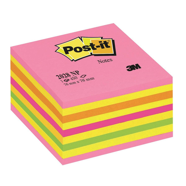 Karteczki samoprzylepne 76x76mm Post-it różowa 2028-NP