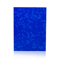 Teczka z gumką narożną Konfex TG-18 preszpanowa  niebieski