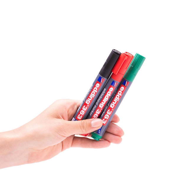 Marker suchościeralny Edding 363 końcówka ścięta  czerwony