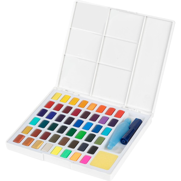 Farby akwarelowe w kostkach 48 kolorów Faber Castell