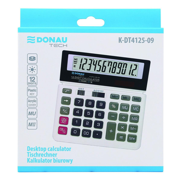 Kalkulator biurowy Donau K-DT4125-09